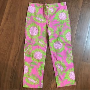 EUC Lilly Pulitzer Vintage Floral Crop Pant HTF